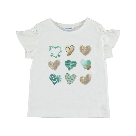 Camiseta m/c corazones 3031