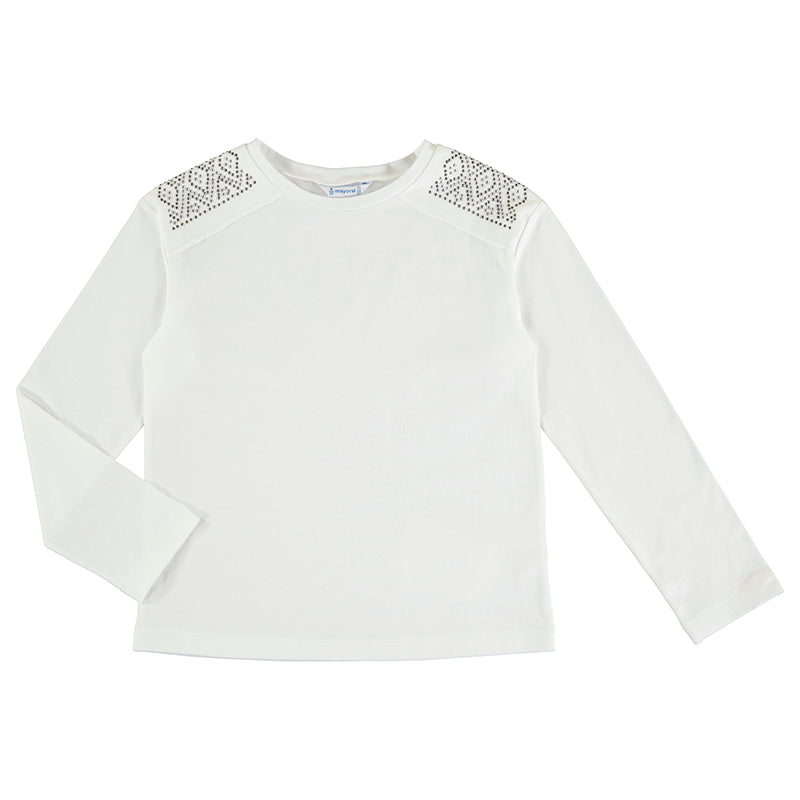 Camiseta m/l tachuelas 7022  crudo