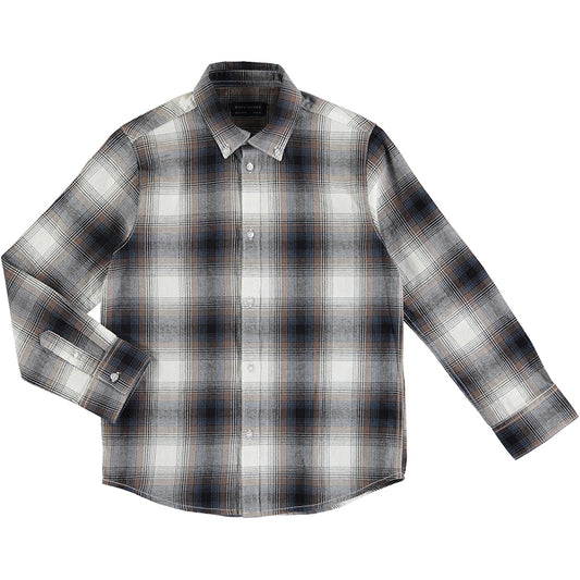 Camisa m/l cuadros franela 7168 dark navy