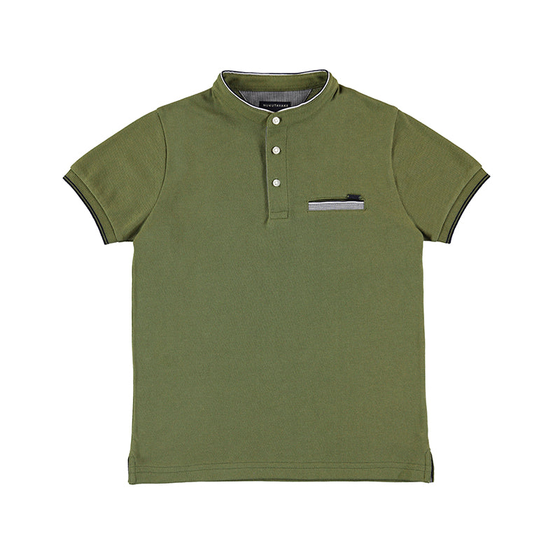 Polo m/c cuello mao contrastes 6101 Tortuga