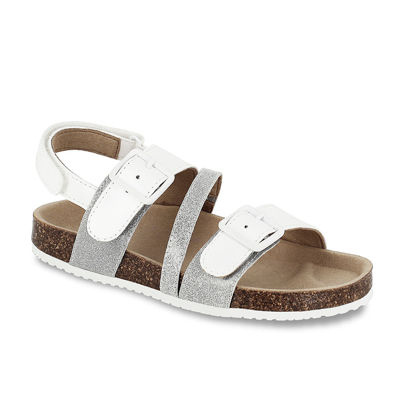 Sandalia 43369 45369 47369 bco-plata