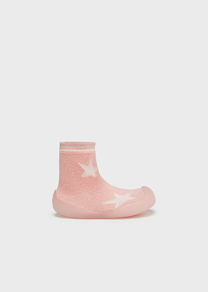 Calcetin con suela 9516 rosa