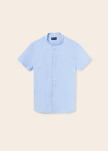 Cargar imagen en el visor de la galería, camisa m/c cuello mao 6113 celeste
