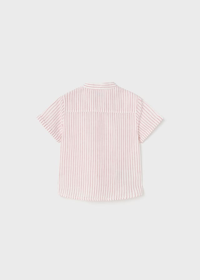 camisa m/c cuello mao lino 1112 rayas