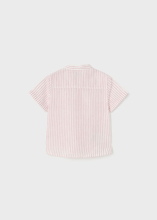 camisa m/c cuello mao lino 1112 rayas