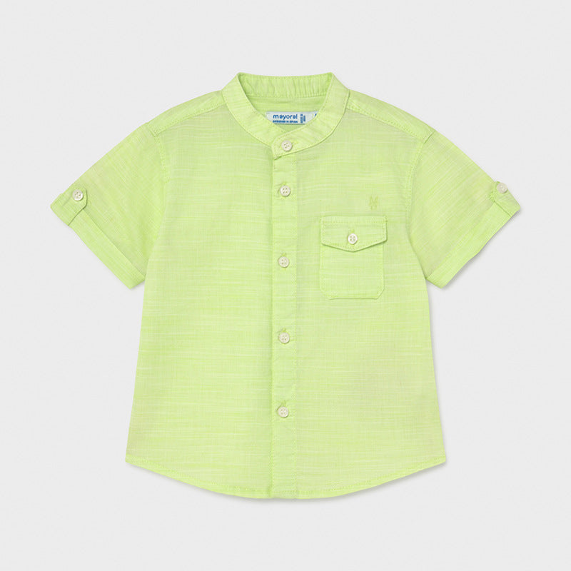 Camisa de lino y cuello mao 1117