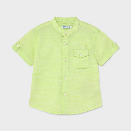 Camisa de lino y cuello mao 1117