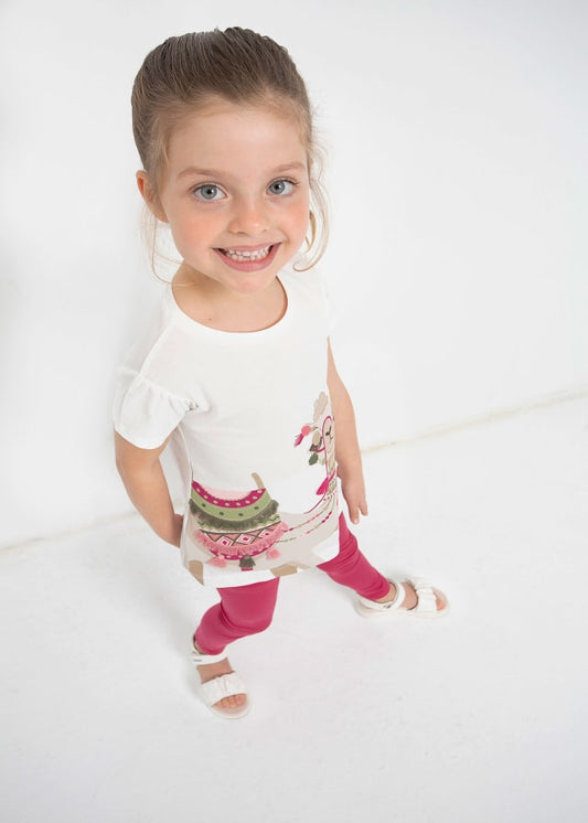 Conjunto leggins con bordado 3779 hibiscus