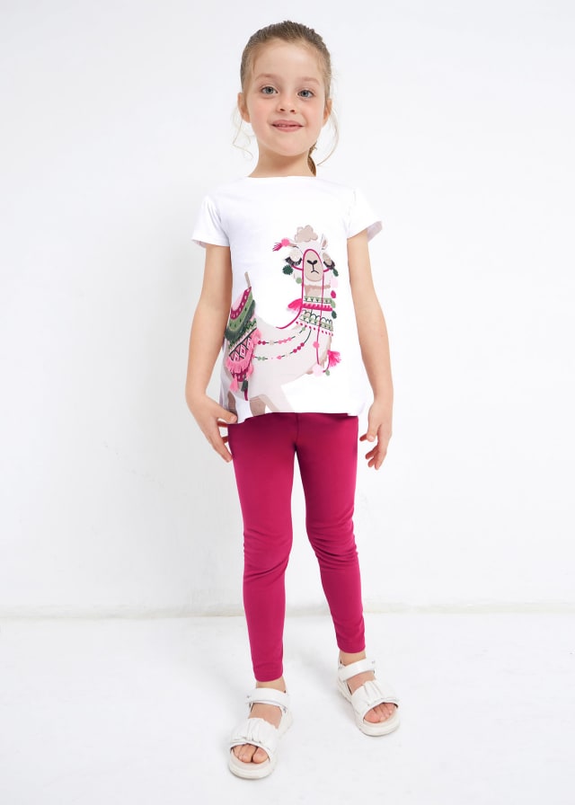 Conjunto leggins con bordado 3779 hibiscus
