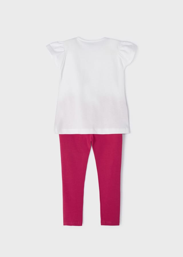 Conjunto leggins con bordado 3779 hibiscus