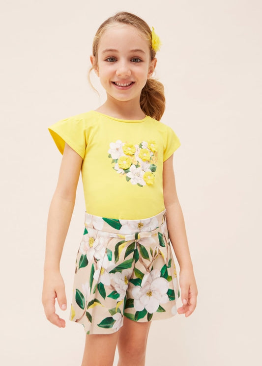 falda pantalón estampado 3906 beige