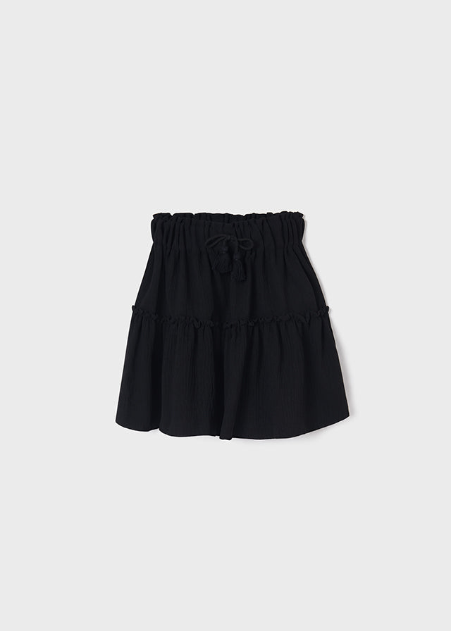Falda crepe 6951 negro
