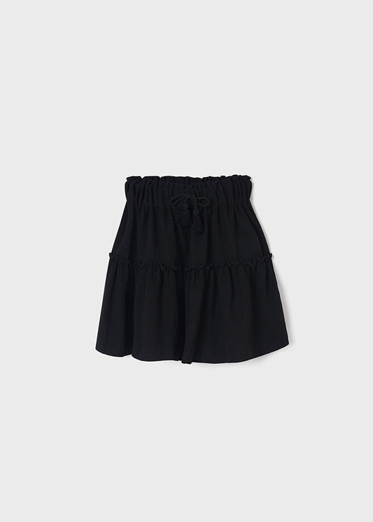 Falda crepe 6951 negro