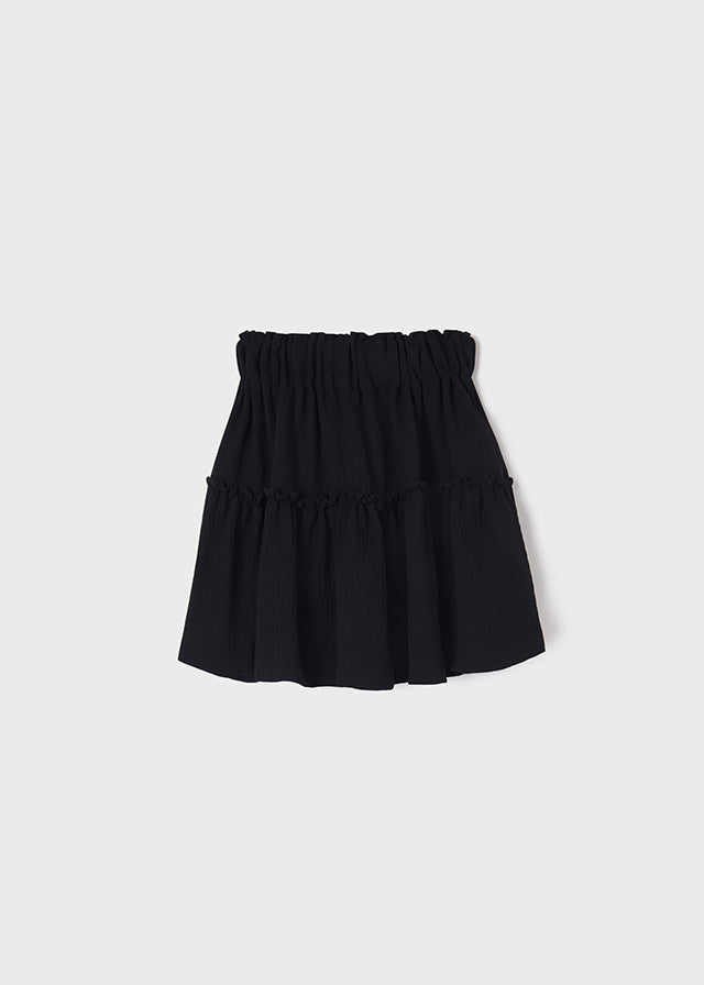 Falda crepe 6951 negro