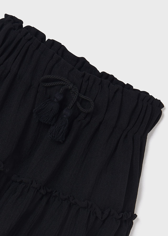 Falda crepe 6951 negro