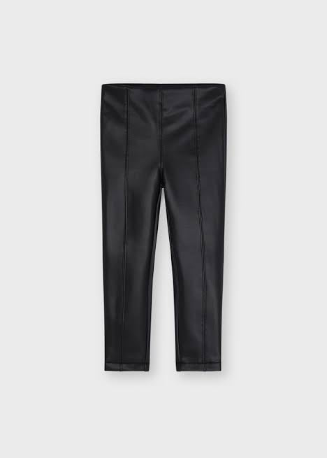 Leggings polipiel negro