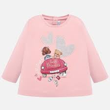 Camiseta manga larga 2016 rosa