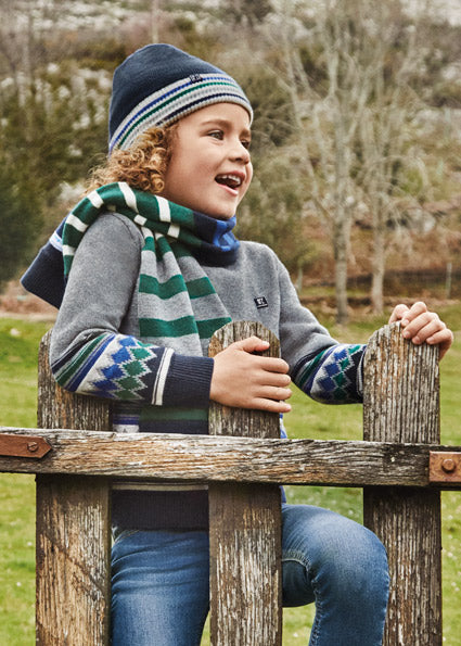 Jersey jacquard posicionado 4387 roca