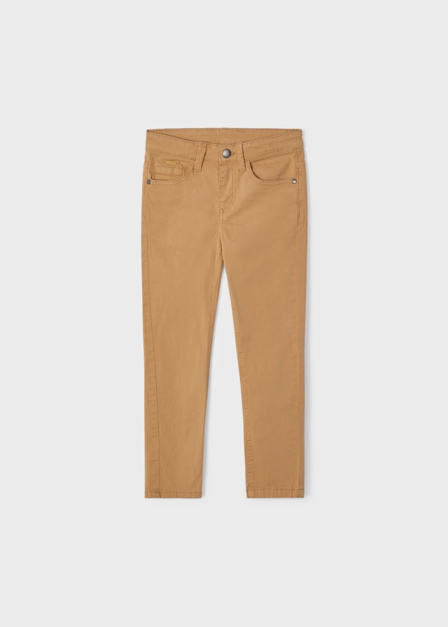 Pantalón sarga slim fit básico 509 Camel