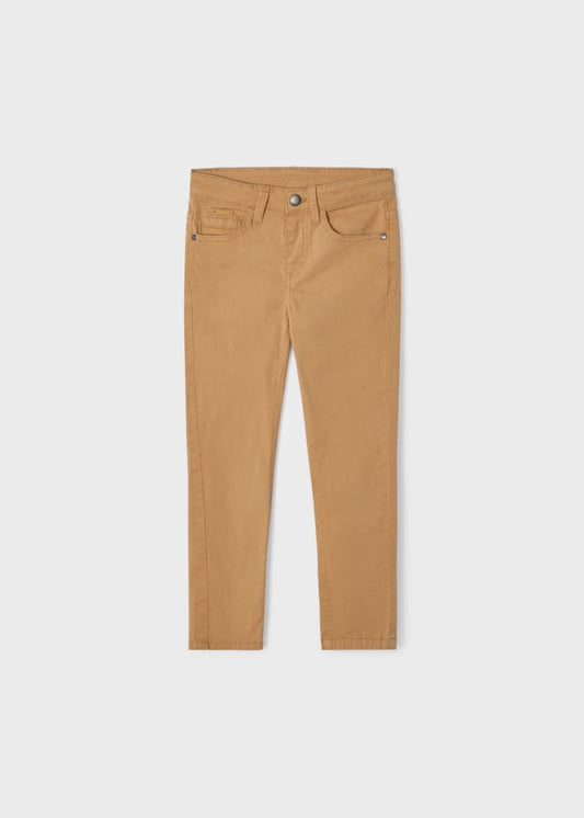 Pantalón sarga slim fit básico 509 Camel