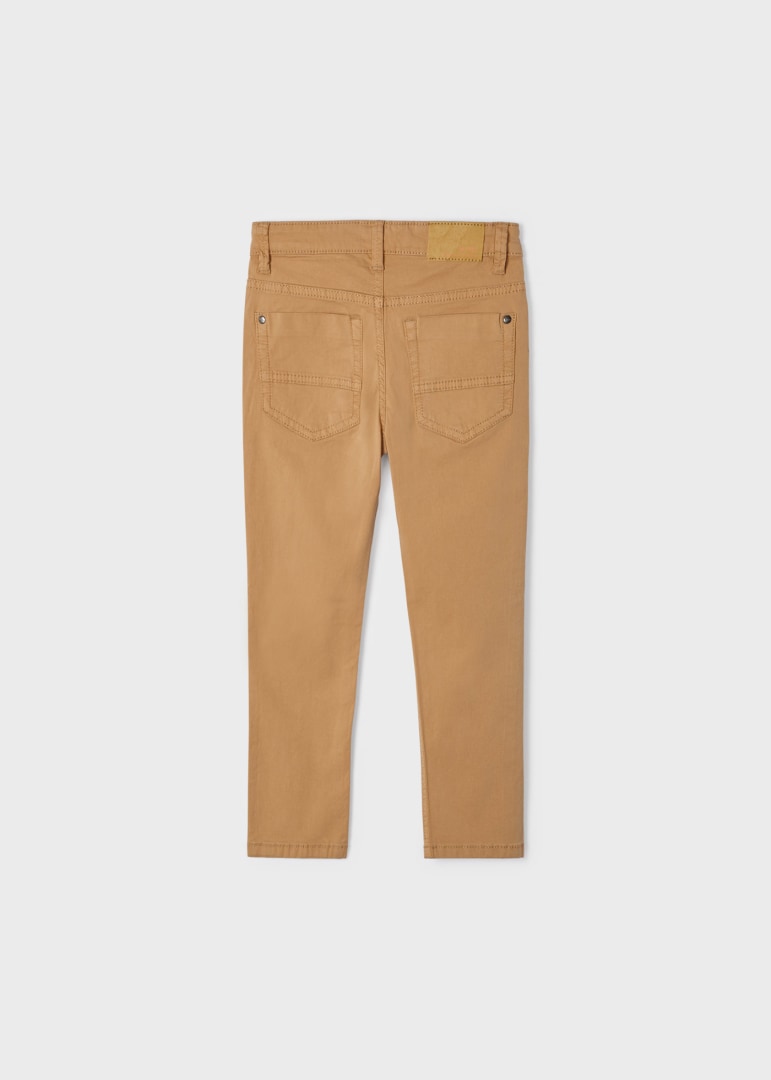 Pantalón sarga slim fit básico 509 Camel