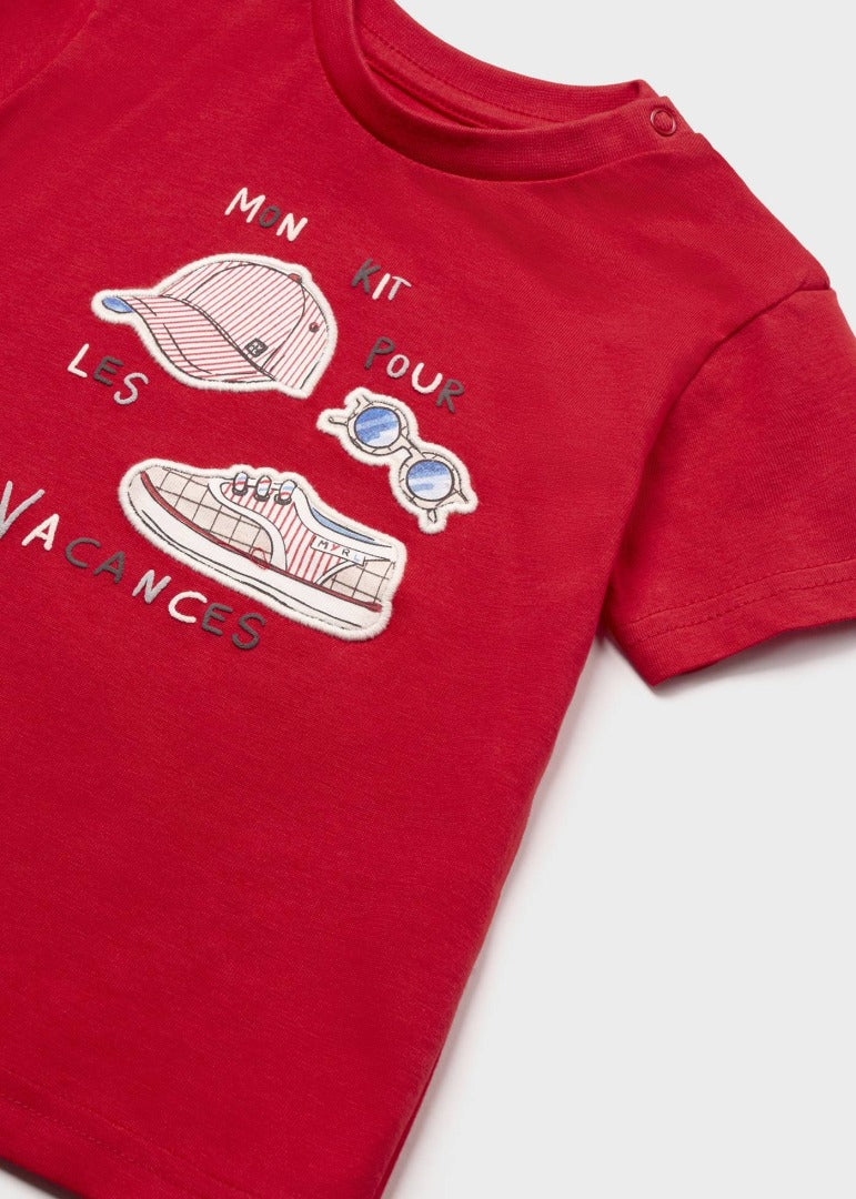 Camiseta m/c "vacantes" 1025 rojo