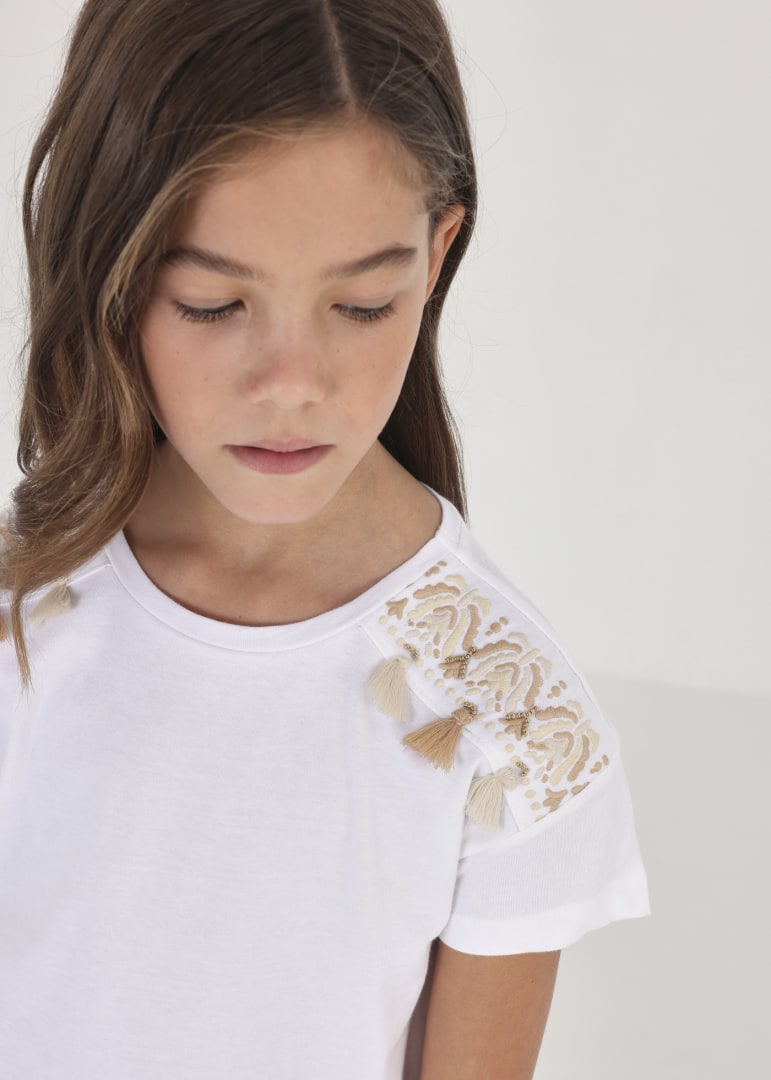 camiseta m/c flecos 6050 blanco