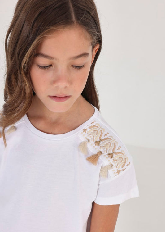 camiseta m/c flecos 6050 blanco