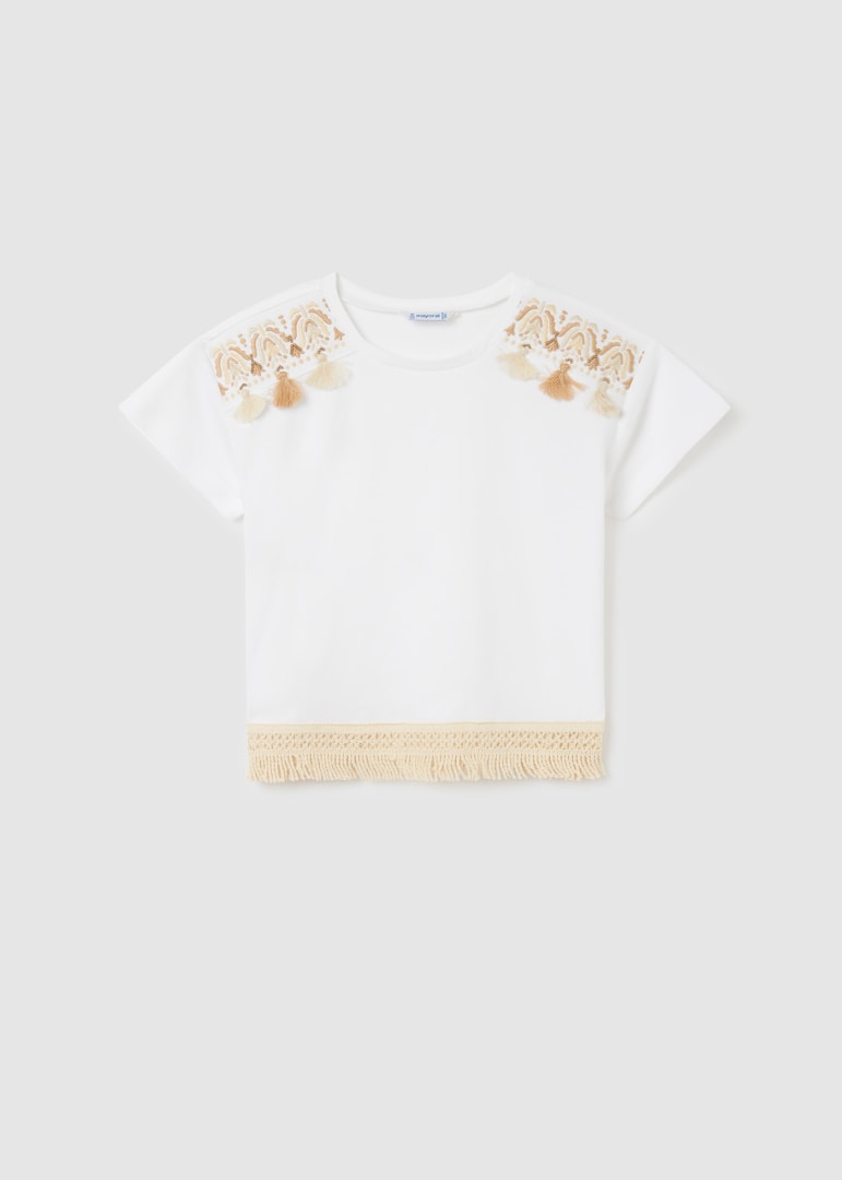 camiseta m/c flecos 6050 blanco