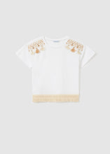 Cargar imagen en el visor de la galería, camiseta m/c flecos 6050 blanco
