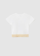 Cargar imagen en el visor de la galería, camiseta m/c flecos 6050 blanco
