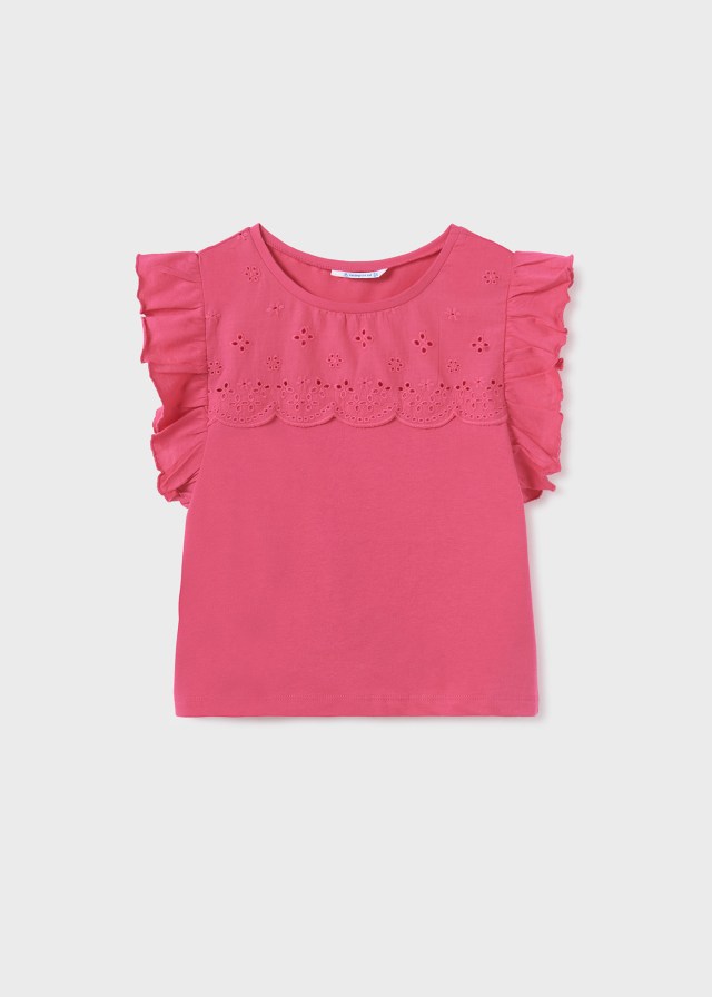 Camisetas tirantes perforada 6060 coral