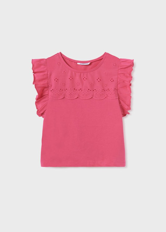 Camisetas tirantes perforada 6060 coral